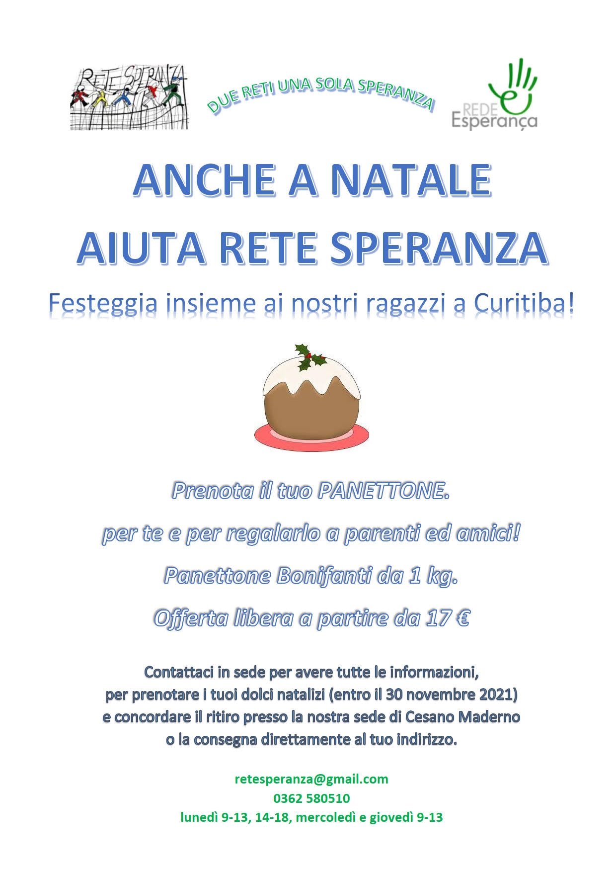 Arriva Natale: dolci auguri con Rete Speranza