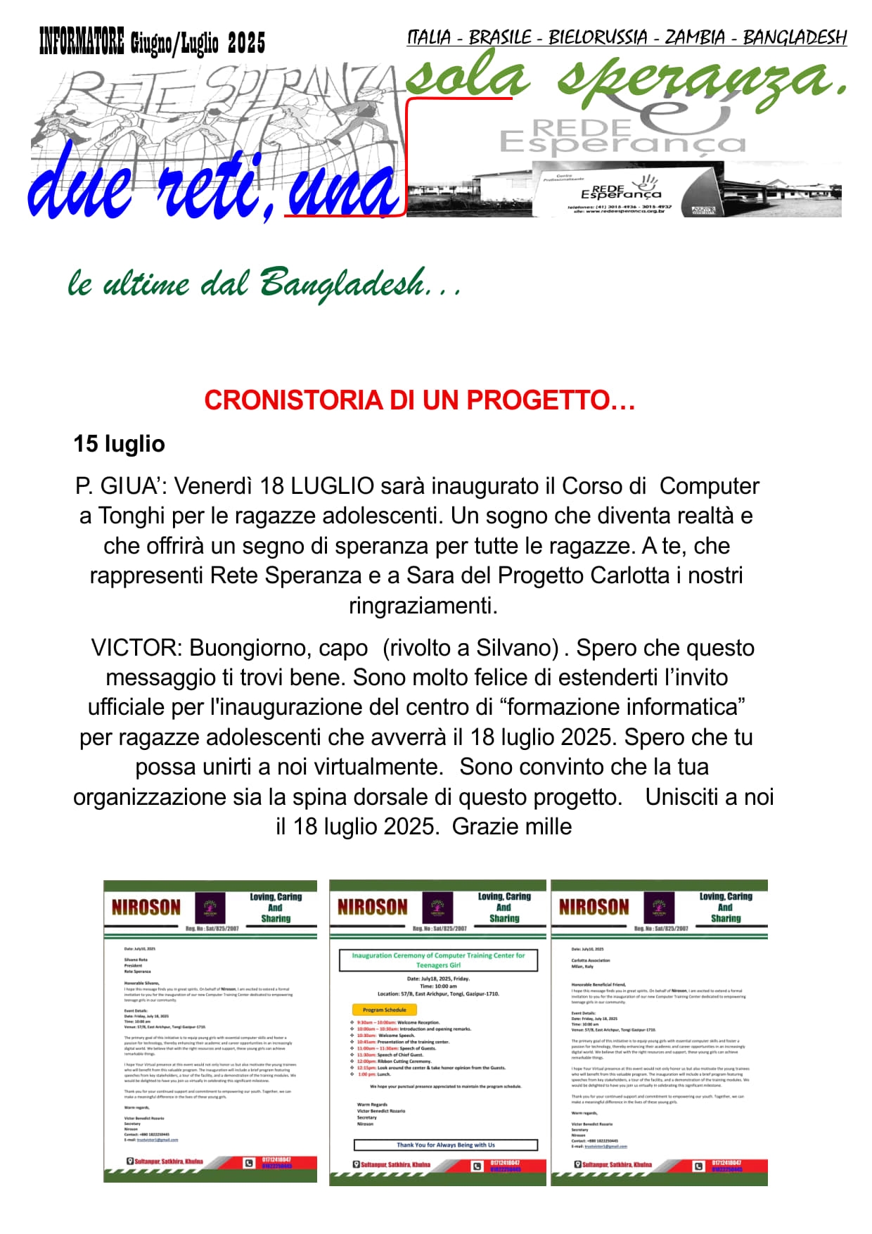 INFORMATORE GIUGNO/LUGLIO 2025