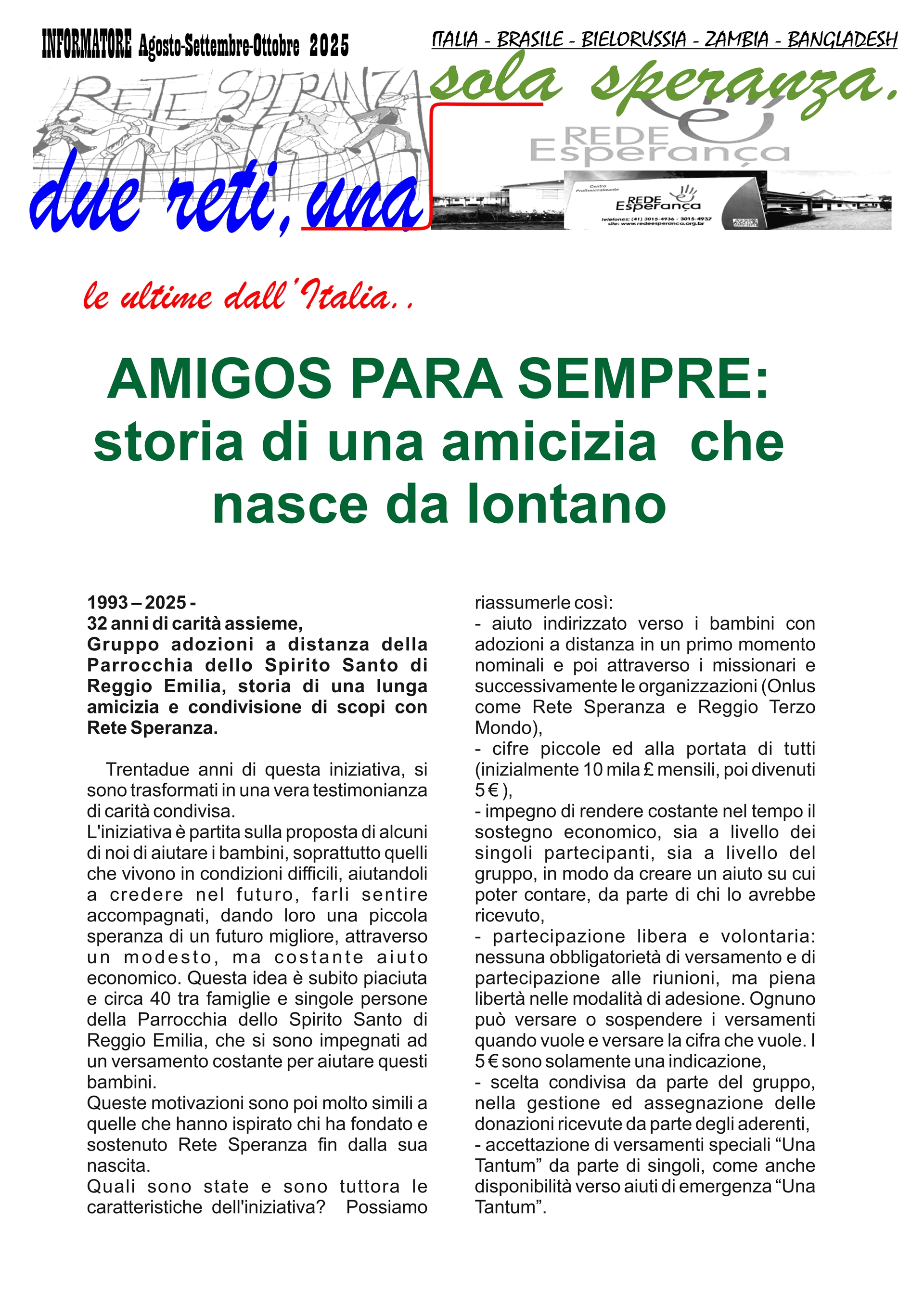 INFORMATORE AGOSTO - SETTEMBRE - OTTOBRE 2025